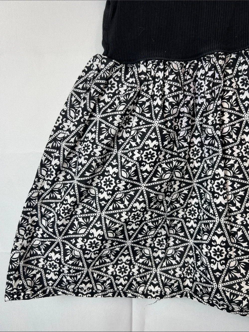 Gap Kids black and white tank dress size XS (4-5) E UC